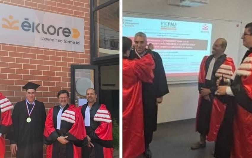 الدكتور منير بحري يتوج بدبلوم جديد بدرجة الدكتوراه من جامعة “PAU” الفرنسية بميزة “مشرف جدًا” وتهنئة لجنة المناقشة
